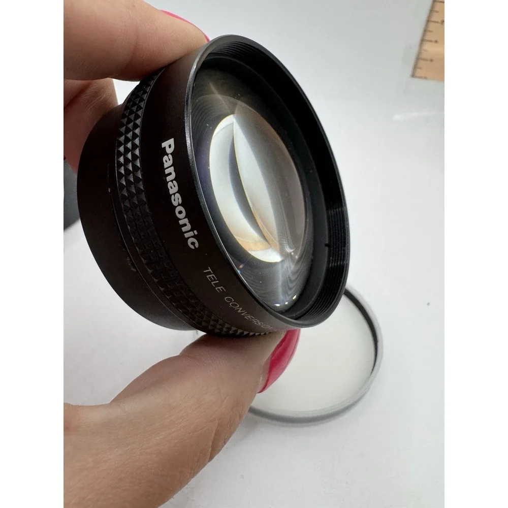 Panasonic Tele Conversion Lens M49‎ P0.75 w/ Case & Caps Near Mint Japan